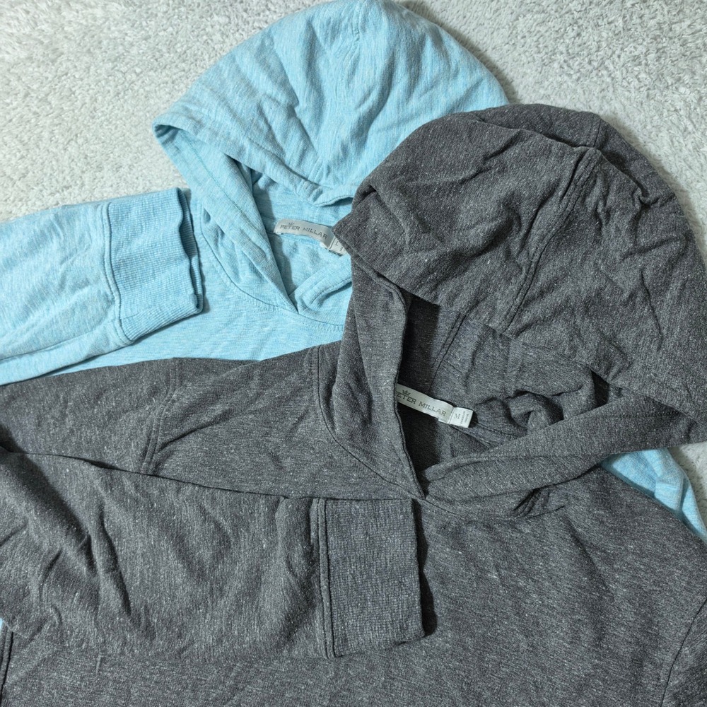 2 Pack! Peter Millar Hoodie Women's L/M Modal Stretch Crown Comfort L/S Pullover